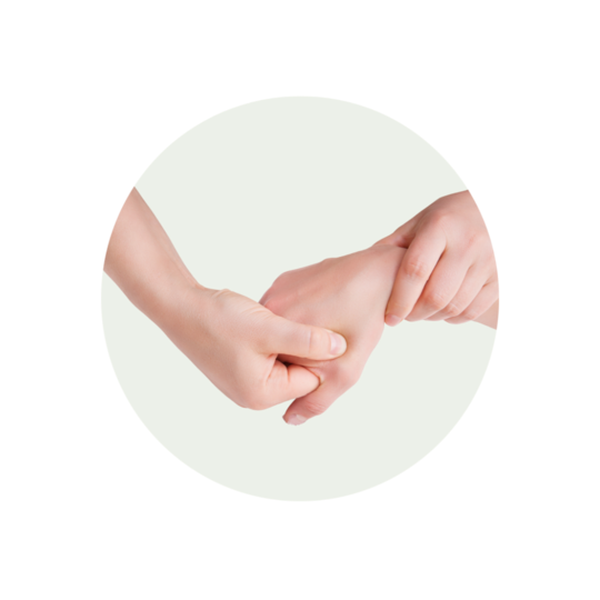 holding hands