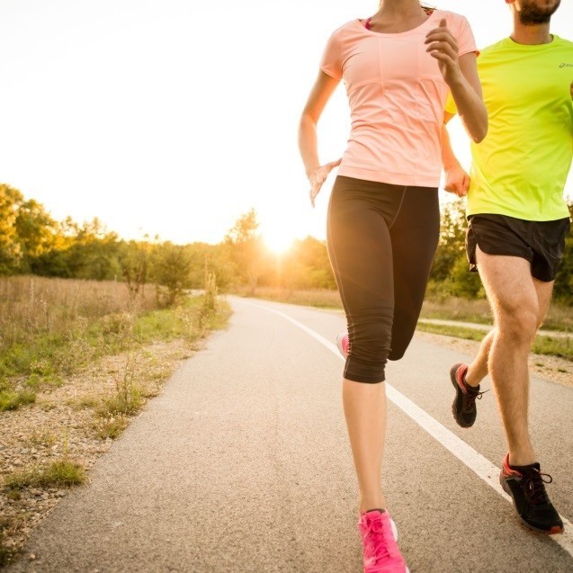 Jogging in morning