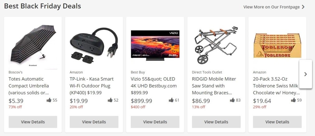 Check the Black Friday Websites