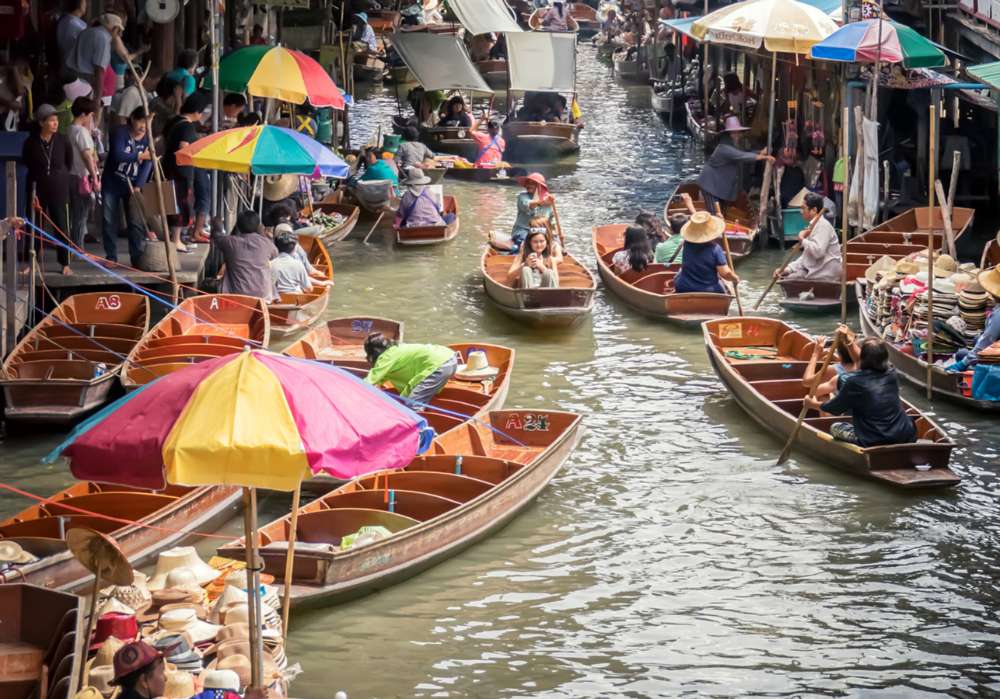 Damnoen Saduak Thailand Water Market