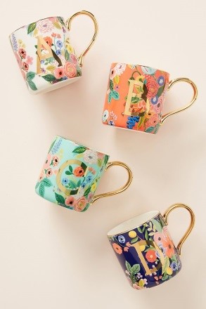 Garden Party Monogram Mug