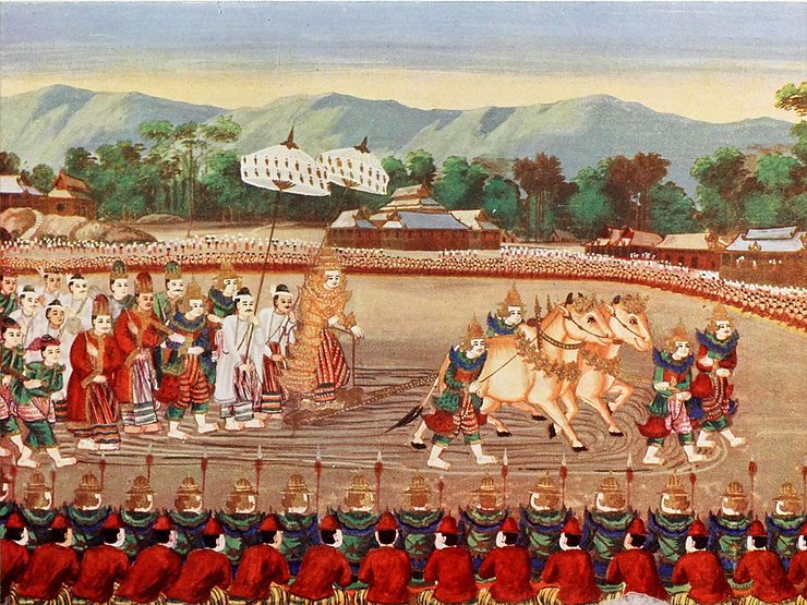 Ploughing Ceremony Illustration