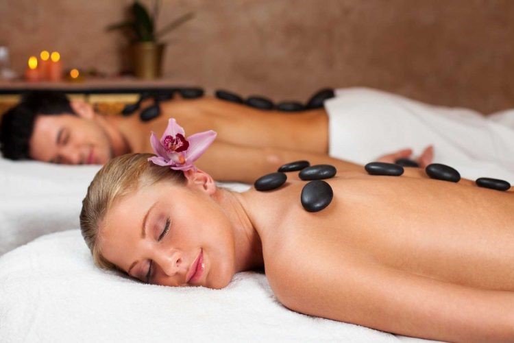 Having a great time in spa
