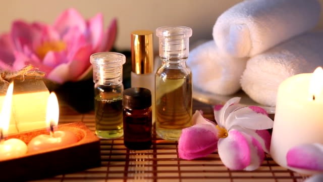 set of oil for massage