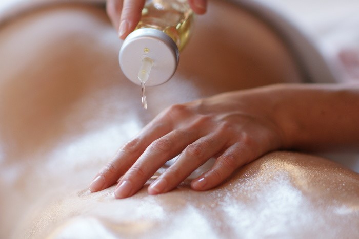 applying oil